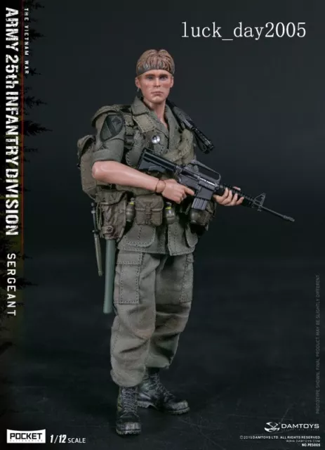 DAMTOYS PES005 Vietnam War US ARMY 25th Infantry Division SERGEANT 1/12 Figure