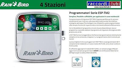 Programmatore Centralina Rain Bird Serie ESP-TM2  230V A 4 Zone Stazioni TRAS.IN