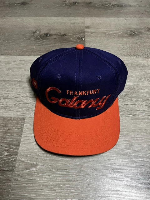 Vintage FRANKFURT GALAXY SPORTS SPECIALTIES WLAF SCRIPT SNAPBACK HAT CAP STARTER