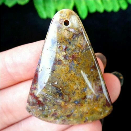Pendentif Gemme AGATE CRAZY LACE, Agate, Pierre fine, CABOCHON AGATE DU MEXIQUE