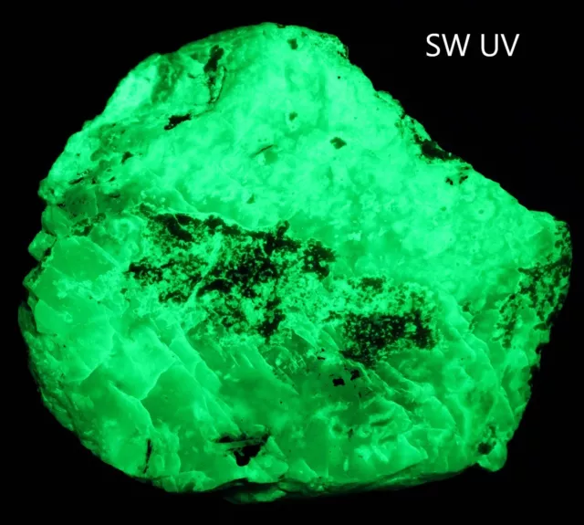 Seafoam green willemite fluorescent mineral, Franklin, NJ