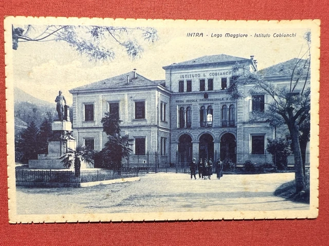 Cartolina - Intra - Lago Maggiore - Istituto Cobianchi - 1936