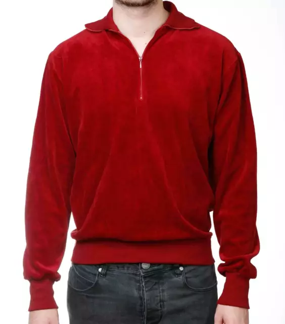 Nicki Troyer 70er 3 größen ROT Sweater Pullover alter Lagerbestand True Vintage