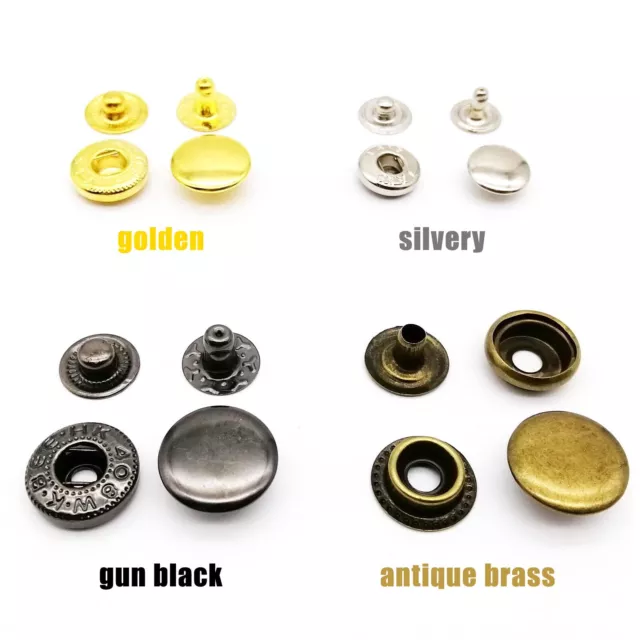 Metal Press Stud Snap Button Popper Fastener for Leather Clothes Jacket Repair 3