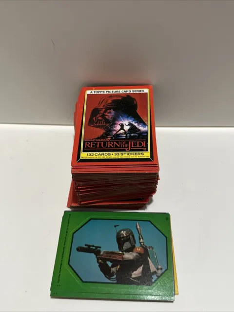 1983 Star Wars Return of the Jedi Topps Lot Of Trading Cards Complete Your Set