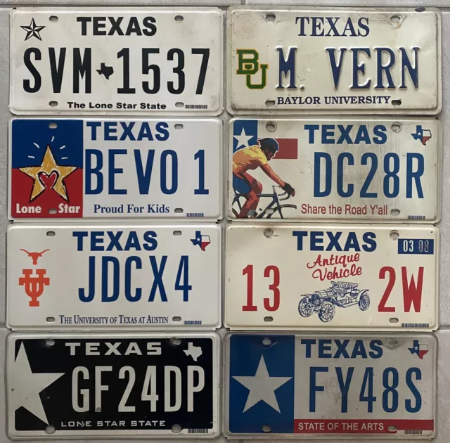 License Plates - lot of 8- Mostly Specialties ALL Expired