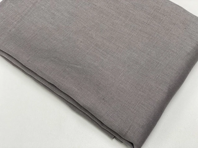 Lin Coton Mélange Tissu pour Décor Maison, Rideaux, Clothes 140cm Large Gris Uni