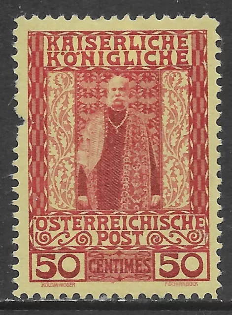 Austria Österreich 1908 abroad Crete Franz Joseph 50c Mi n.21 MH *