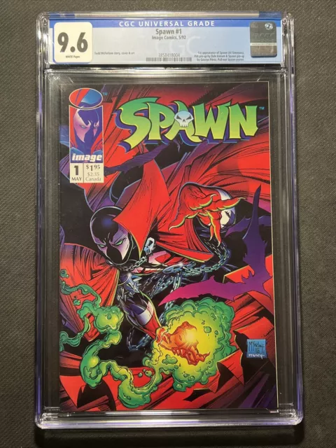 SPAWN #1 CGC 9.6 NM+ TODD McFARLANE (IMAGE COMICS 1992) FIRST ISSUE!