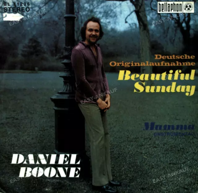 Daniel Boone - Beautiful Sunday 7in 1972 (VG/VG) .