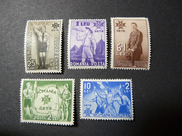 Rumänien (W), Mi.-Nr.: 484-488  , Falz , MLH, KW: 75,00 für **