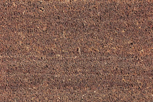 Top Quality 17mm thick Rust coloured Coconut PVC backed heavy duty coir matting