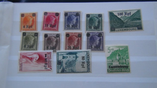 DEUTSCHE Post  LUXEMBURG   INTERESSANTE WERTE s. Fotos
