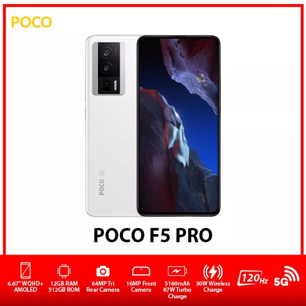 Buy Poco F5 Pro 5G 512GB 12GB Ram White Colour Online
