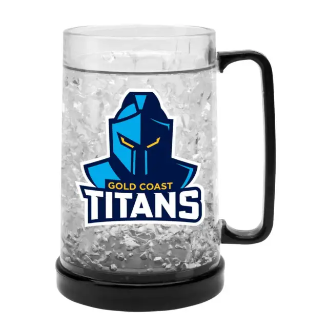 Gold Coast Titans NRL Freeze Beer Stein Frosty Mug Cup Holiday Gifts