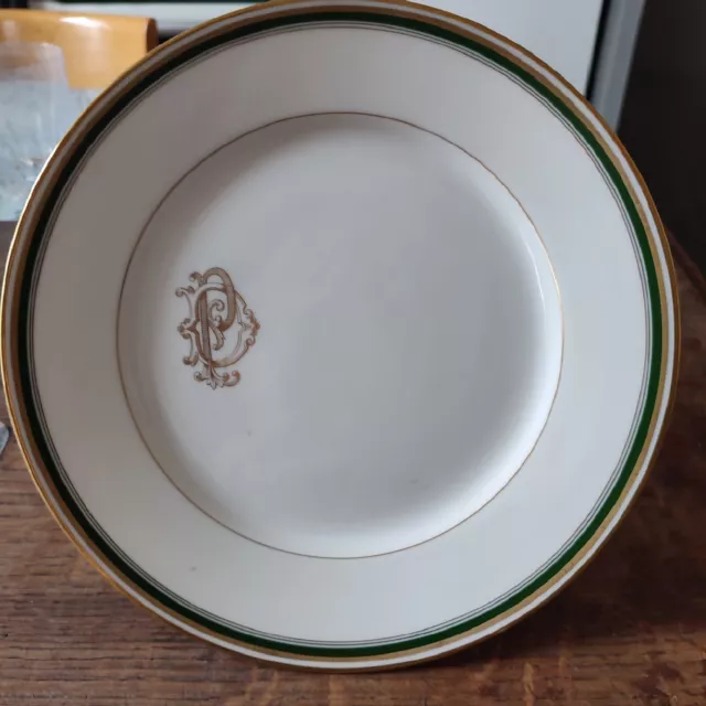 William & Guérin Copa De Pedestal Porcelana de Limoges Bengala Brillante Dp N°2