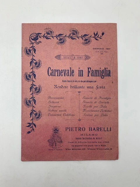 Pietro Barelli, Milano. Carnevale in famiglia. Grande emporio scherzi, giochi