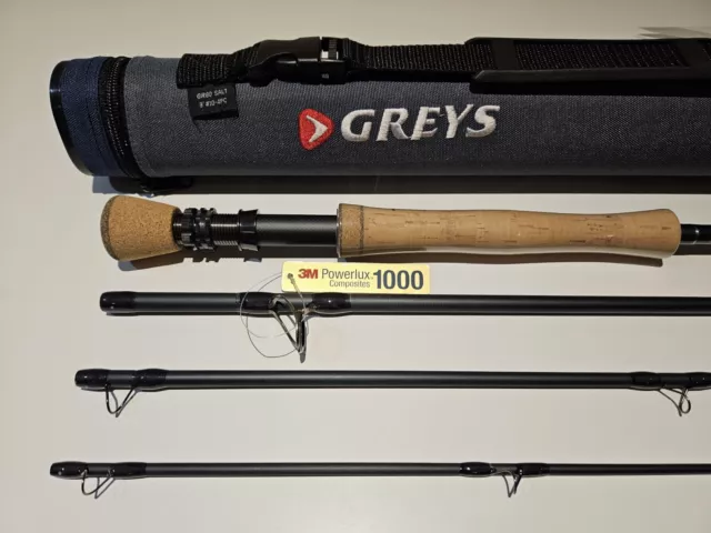 Greys GR80 Salt Fly rod, 9ft, #10wt, 4piece rod with cordura tube