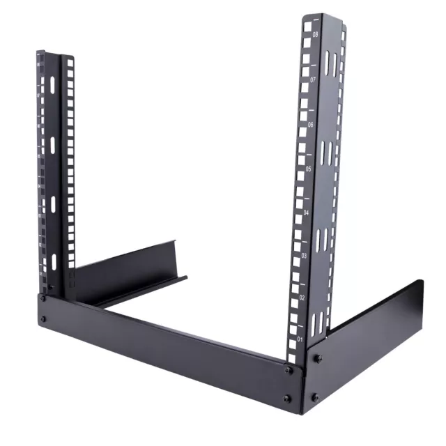 StarTech 8U Desktop Rack - 2-Post Open Frame 19in RK8OD