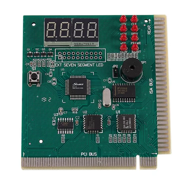 PC Motherboard Diagnostic Card 4-Digit PCI/ISA POST Code Analyzer O3F2