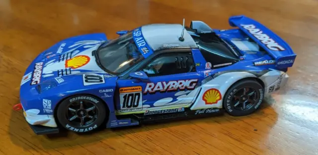 Takara 2005 Quattrox Raybrig NSX 2004 Honda Slot car 1/32 analog Scalextric