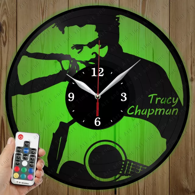 LED Vinyl Clock Tracy Chapman LED Wall Art Decor Clock Original Gift 5006