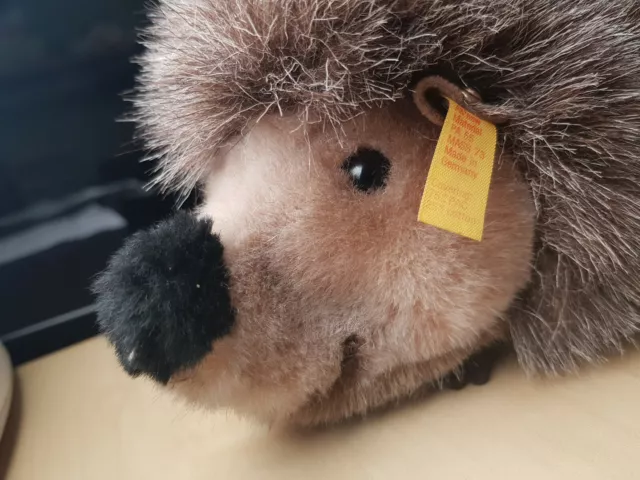 Joggi Igel  Steiff Knopf im Ohr Original 22 cm Plush Stofftier