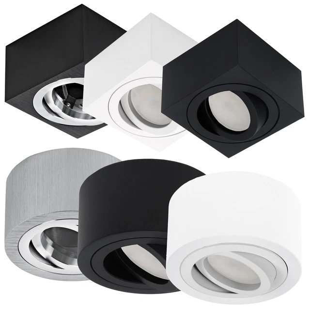 LED Aufbaustrahler 230V Flach 5W Step Dimmbar Weiß