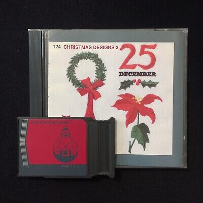 Tarjeta de diseño de bordados de colección de Navidad #124 para Janome Elna Kenmore