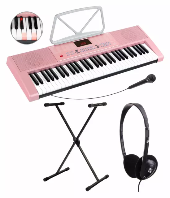 KIN ENFANT Synthetiseur Clavier à 61 touches jouet musical cadeau  électrique piano avec Microphone UE plug outil pédagogique préco