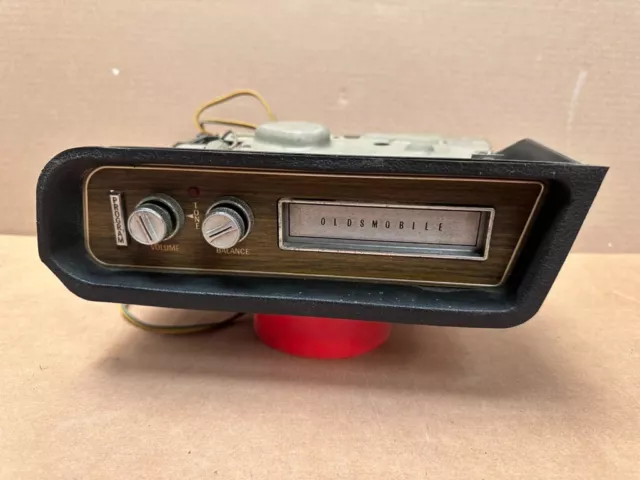 1968 Oldsmobile Toronado 8 Track Player Woodgrane Factory GM Delco Rare Find!