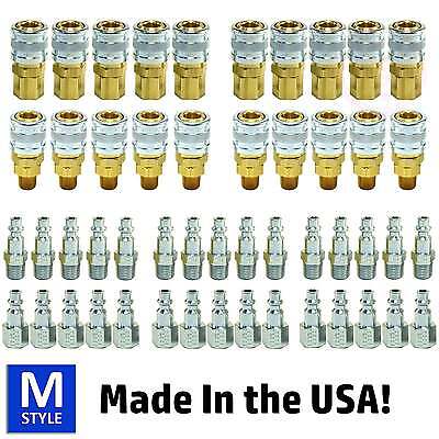 50pc Air Hose Compressor Fittings Heavy Duty Construction USA MADE I / M Style