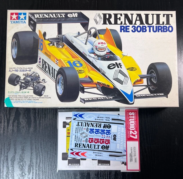 TAMIYA 1/20 RENAULT RE-30 TURBO F1. Item20018 with NEW DECALS from ...