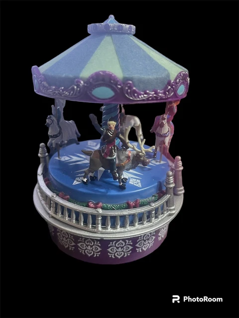 Wind up best sale carousel music box