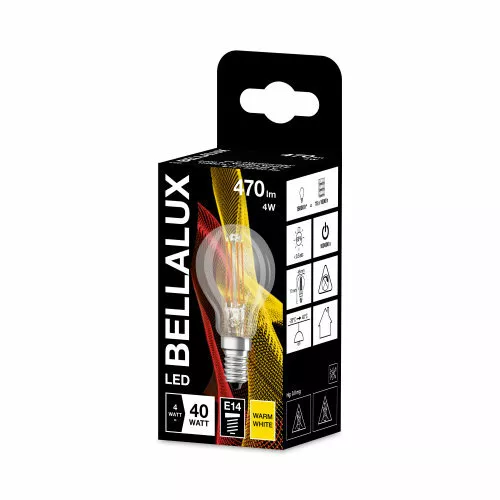 Bellalux E14 LED Filament-Leuchtmittel in Tropfenform 40 W Ersatz warmes Licht 3