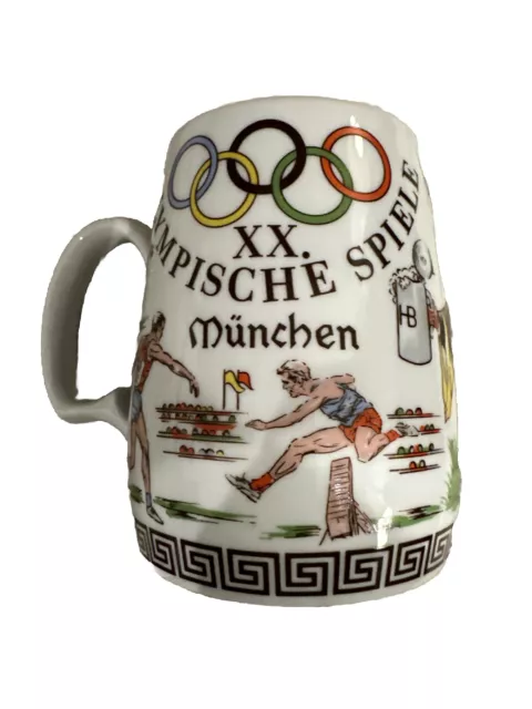 Vintage Original 1972 Munich Summer Olympics Games German Beer Mug