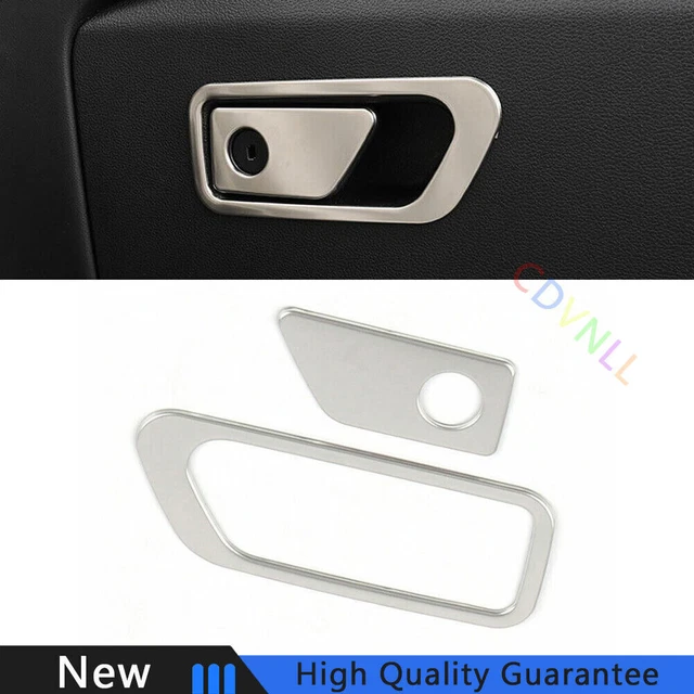 For Ford Explorer 2020-2022 Silver Steel Co-Pilot Storage Box Handle Bowl Trim