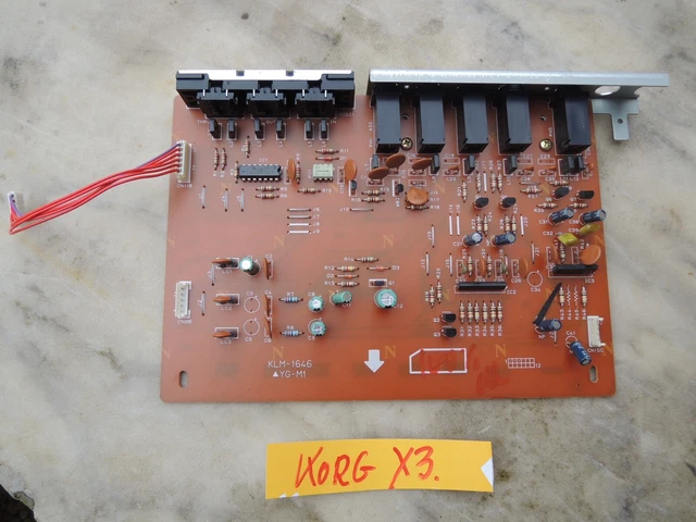 KORG X3 X séries midi audio  Card KLM 1646 pièce VG condition