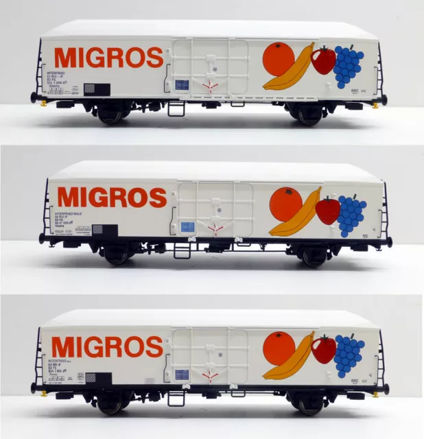 Acme 90100 Set 3 Wagons Migros Immatricolati FS, Avec Motifs De Fruits & Légumes