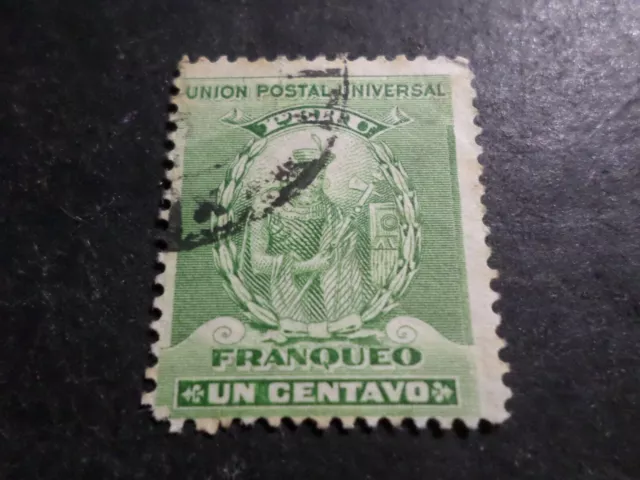 Perú,1896 Sello Clásico 107 Matasellado,Manco Cápac ,VF Usados Matasellados