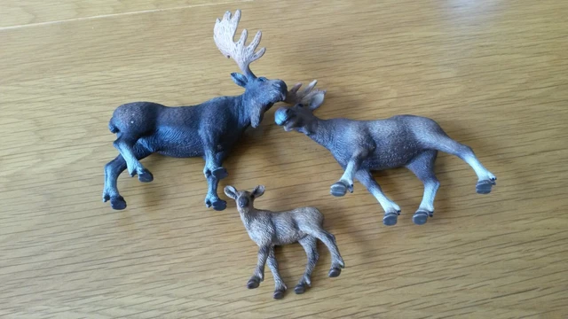 SCHLEICH Wild Life Elch Bulle – Detailgetreu Bemalt, 13,5 X 8 X 10 Cm