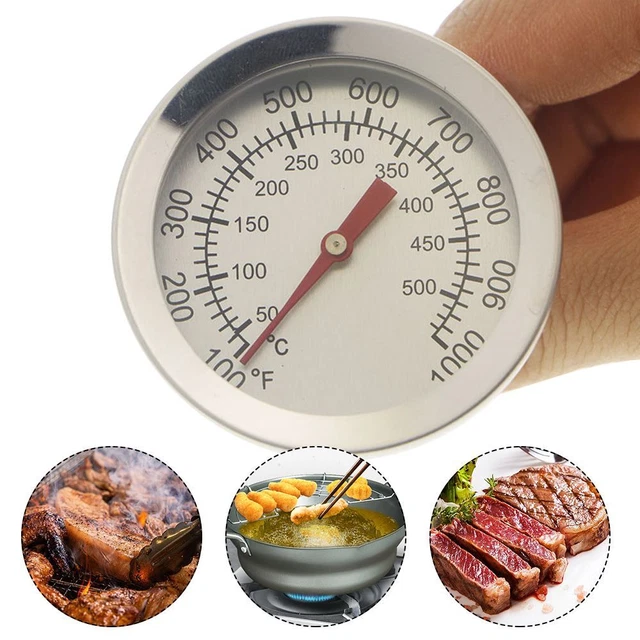 BBQ THERMOMETER OVEN Temperature Gauge Oven Temperature Chart Smoker ...