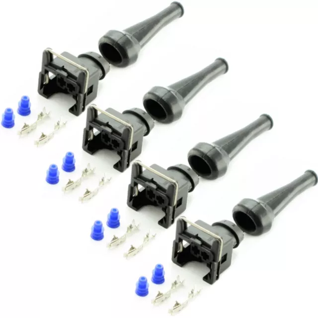 4x Stecker Einspritzdüse Einspritzventil Gummitülle passend für Bosch EV1