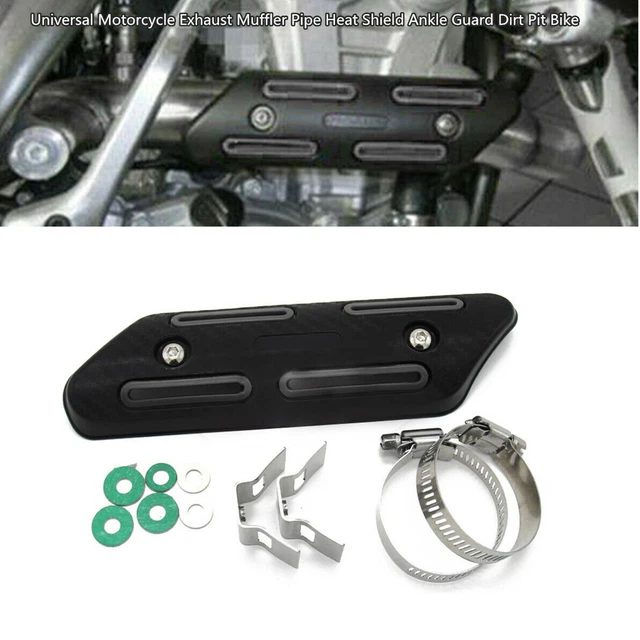 Carbon Fibre Motorcycle Scooter Exhaust Pipe Cover Protector Heat Resistant Part