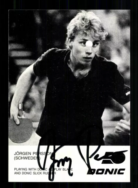 Jörgen Persson Autogrammkarte Tischtennis Original Signiert +A 228240