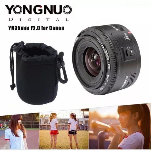 Yongnuo YN 35mm F2 Auto Focus Wide Angle Large Aperture Prime Lens For Canon