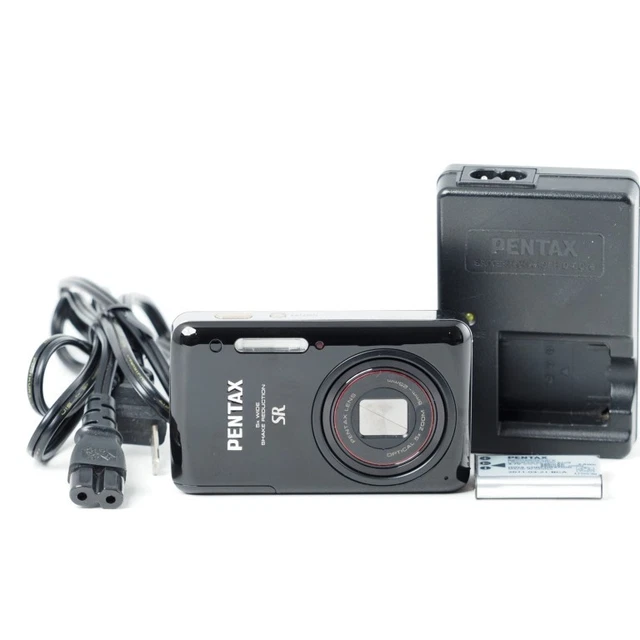Pentax Optio S1 14.1MP Compacte - Zoom 5x + Accessoires - Vert - Occasion Fonctionnelle