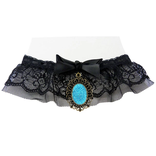 Collier Ras De Cou Vintage LERITZ - Boucles à Nœud Marin Et Résine Doré - Style Années 80 - Occasion