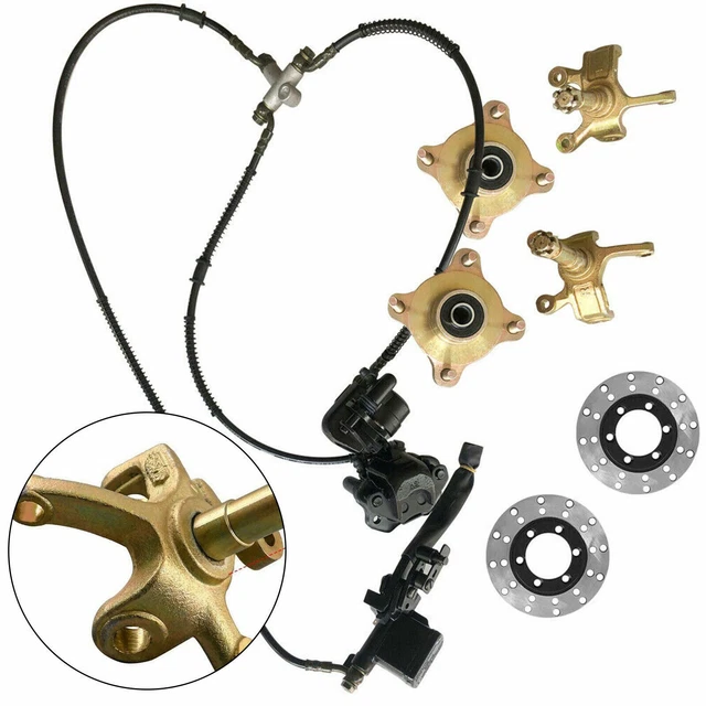 Front Wheel Hub Brake Disc Rotor Steering Knuckle Spindle for ATV Quad Go Kart