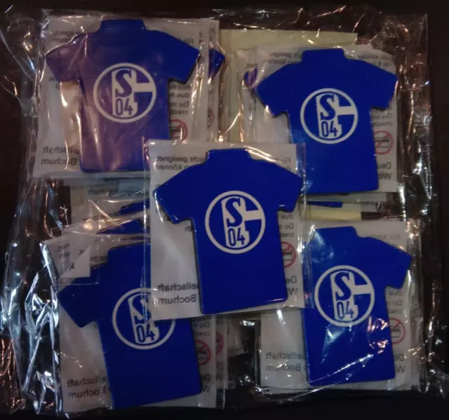 20 Magnete - FC Schalke 04 - Fußball Bundesliga Pins Trikot ARAL Gelsenkirchen